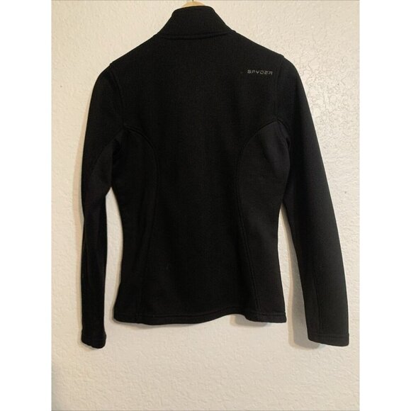 Spyder Womens Black Slim Jacket OU Logo Embroidered Sz S Boomer Sooner Sportcore - Picture 6 of 11